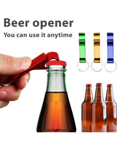 Juego de 4 Abridores de Cerveza Gadgetime USA - Aluminio Ergonómico 2