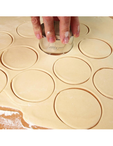 Conjunto de Cortadores de Galletas Redondos ALLTOP - Acero Inoxidable 3 Piezas