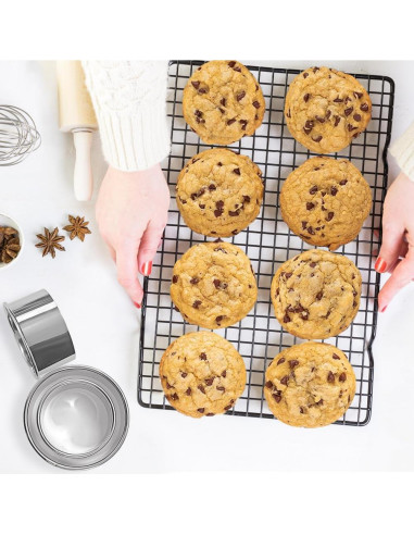 Conjunto de Cortadores de Galletas Redondos ALLTOP - Acero Inoxidable 3 Piezas