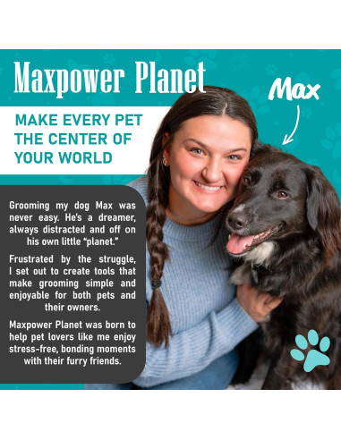 Rastrillo y Cepillo para Perros Maxpower Planet - Grande