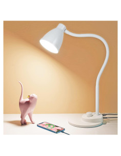 Lámpara de Escritorio LED BOHON BDL10WWH con USB y 3 Modos