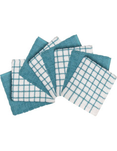 Juego de Paños de Cocina Bumble Aqua 30x30 cm - 8 Unidades 2
