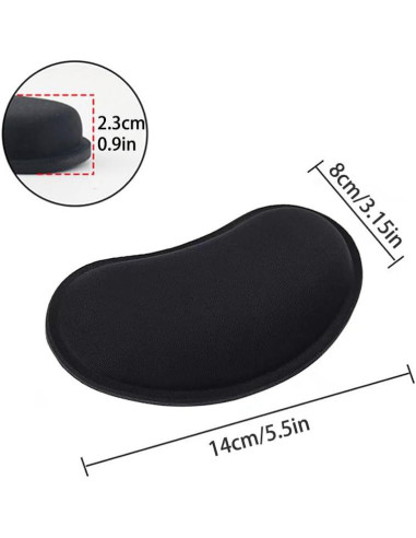 Reposamuñecas ergonómico MXCOIRTP, 2PCS, espuma viscoelástica