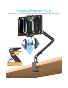 Soporte de brazo para tabletas y monitores KUUVAN 15.6"-17.3" 2