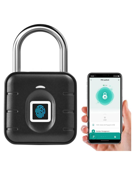 Candado Biométrico de Huella Dactilar Genérico Impermeable