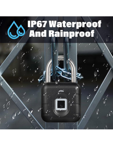 Candado Biométrico de Huella Dactilar Genérico Impermeable