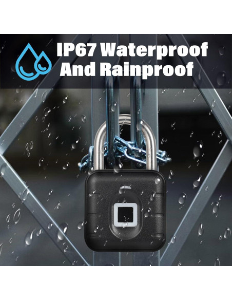 Candado Biométrico de Huella Dactilar Genérico Impermeable