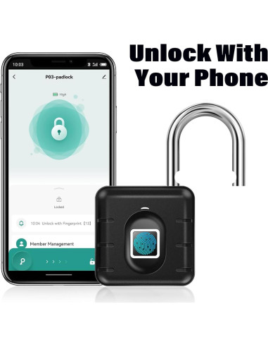 Candado Biométrico de Huella Dactilar Genérico Impermeable
