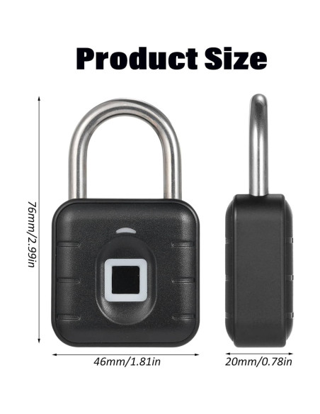 Candado Biométrico de Huella Dactilar Genérico Impermeable