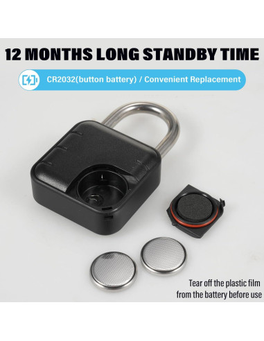 Candado Biométrico de Huella Dactilar Genérico Impermeable