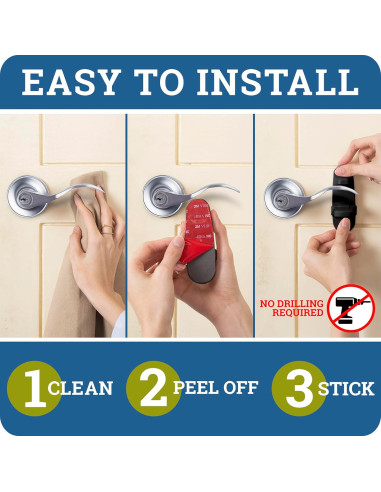 Bloqueo de Palanca de Puerta a Prueba de Niños 1 Paquete Negro