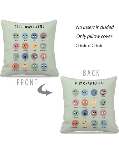 Funda de Almohada Decorativa Nogrit 61x61 cm Verde Franela