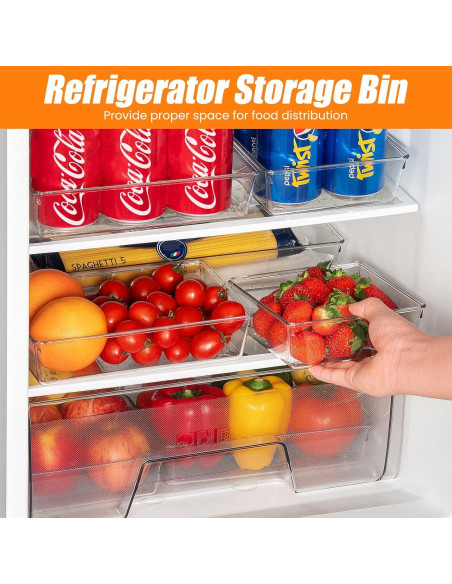 Set de Organizadores de Cajones Criusia 6 Piezas Transparentes