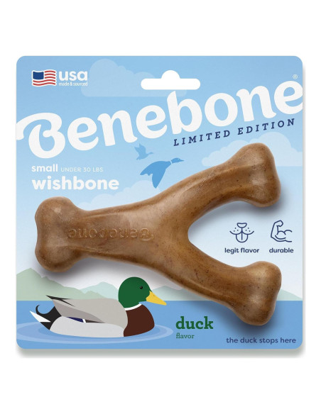 Benebone Wishbone Juguete Masticable para Perros Pequeños - Pato