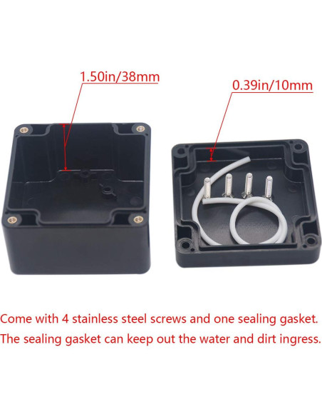 Caja de Conexiones IP65 Otdorpatio 2 Pcs 83x81x56mm ABS