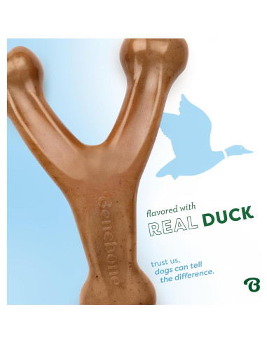 Benebone Wishbone Juguete Masticable para Perros Pequeños - Pato