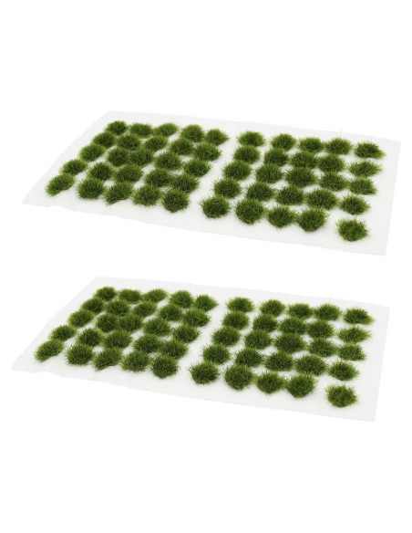 100 Tufts de Hierba Estática Verde Warmtree para Dioramas