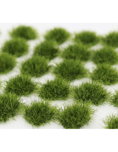 100 Tufts de Hierba Estática Verde Warmtree para Dioramas
