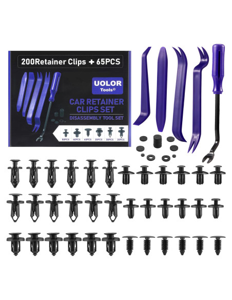 265 Piezas Clips de Retención Uolor para Automóviles
