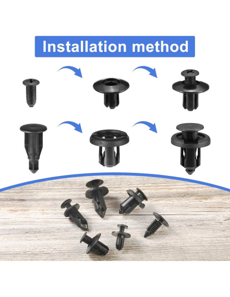 265 Piezas Clips de Retención Uolor para Automóviles