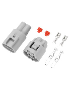 Conector Ventilador Radiador Hihaha 2 Pines Gris Impermeable