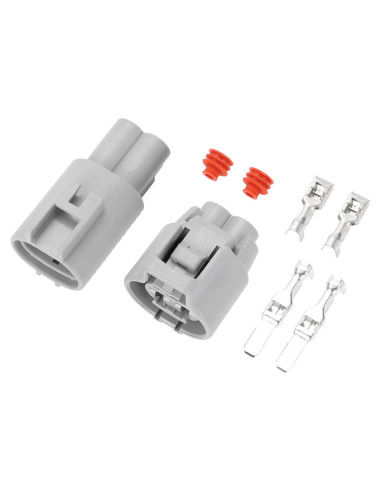 Conector Ventilador Radiador Hihaha 2 Pines Gris Impermeable