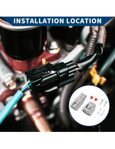 Conector Ventilador Radiador Hihaha 2 Pines Gris Impermeable 2