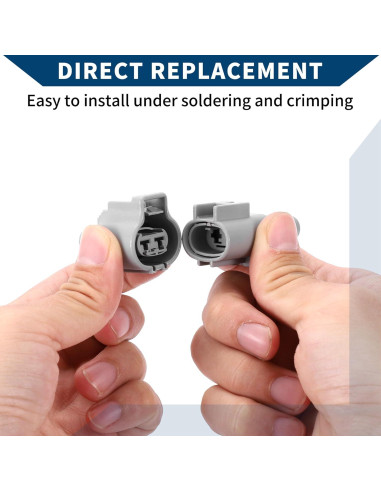 Conector Ventilador Radiador Hihaha 2 Pines Gris Impermeable