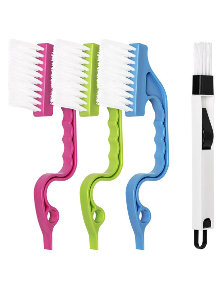 Cepillos de Limpieza de Ranuras LEOBRO - Paquete de 4