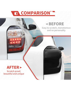 Cubierta de luz trasera ahumada Amayum para Toyota 4Runner 2