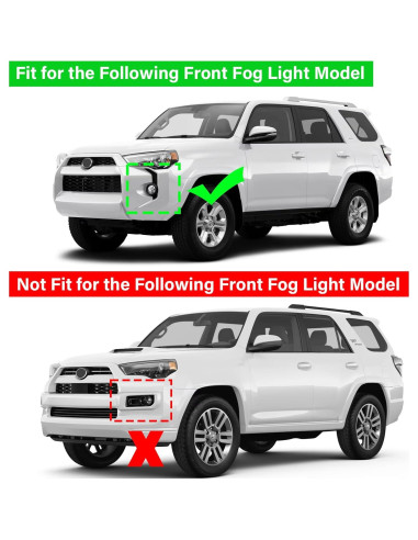 Calcomanías Luz Antiniebla Delantera RAVOTOM Toyota 4Runner 2014-2024