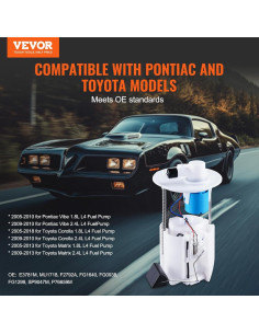 Módulo de Bomba de Combustible Eléctrica VEVOR E3781M 2