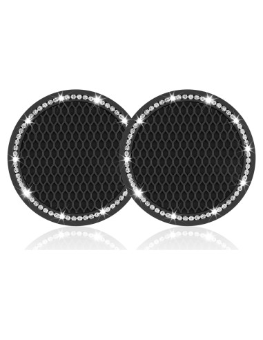 Posavasos Antideslizantes JUSTTOP para Auto - Negro 6.99 cm