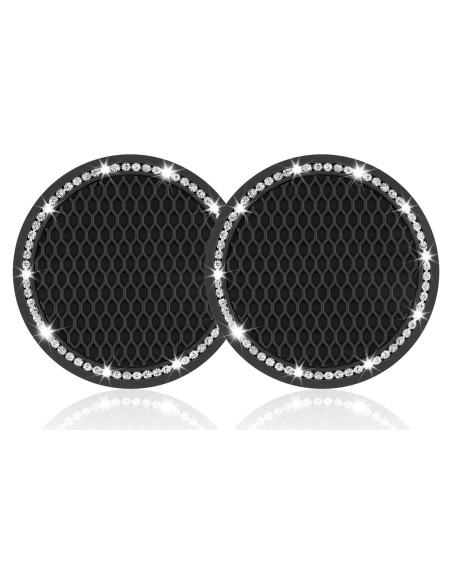 Posavasos Antideslizantes JUSTTOP para Auto - Negro 6.99 cm