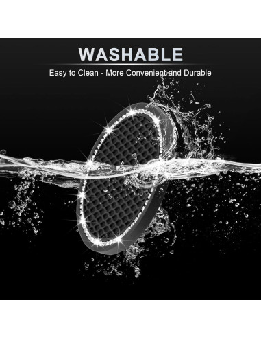 Posavasos Antideslizantes JUSTTOP para Auto - Negro 6.99 cm