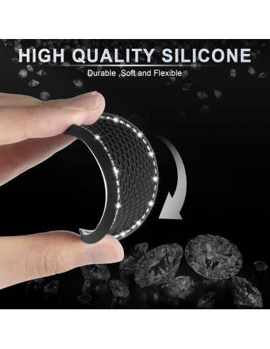 Posavasos Antideslizantes JUSTTOP para Auto - Negro 6.99 cm