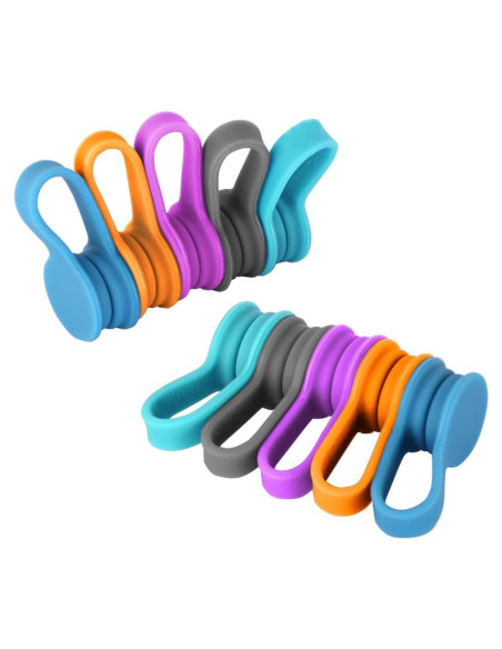 Correas Magnéticas Kanemc 10-Pack Silicona Multicolor 7.37 cm