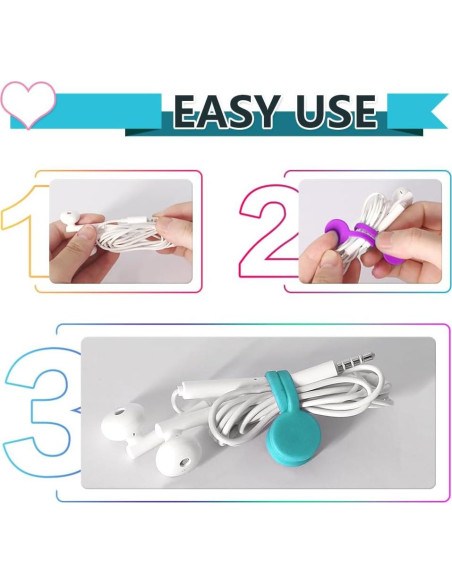 Correas Magnéticas Kanemc 10-Pack Silicona Multicolor 7.37 cm