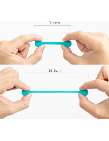 Correas Magnéticas Kanemc 10-Pack Silicona Multicolor 7.37 cm