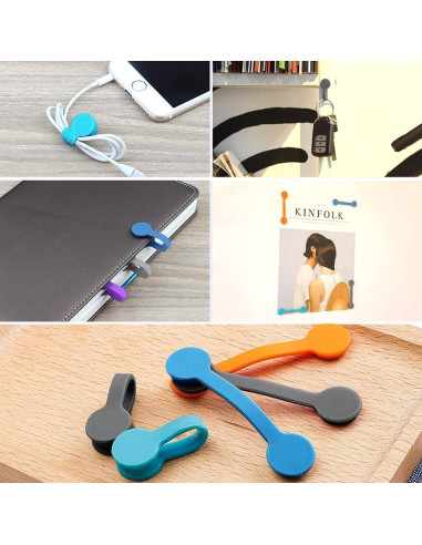 Correas Magnéticas Kanemc 10-Pack Silicona Multicolor 7.37 cm