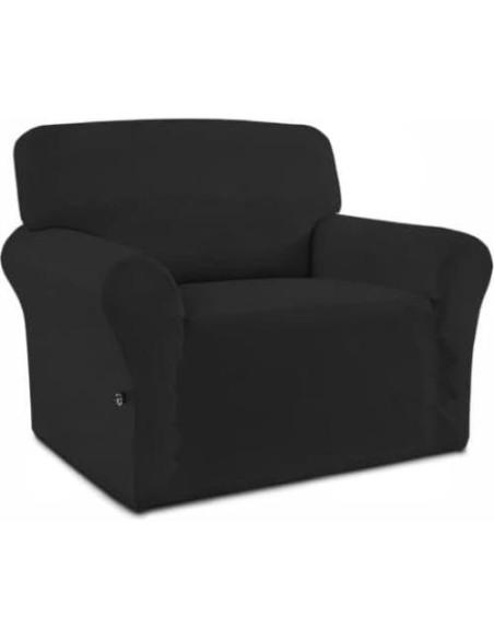 Funda de Sofá Easy-Going Negra Antideslizante Lavable 0.8 kg