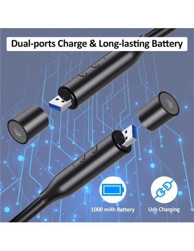 Luz de Cuello Recargable LED Sichuansheng - 3 Brillos, 3 Colores