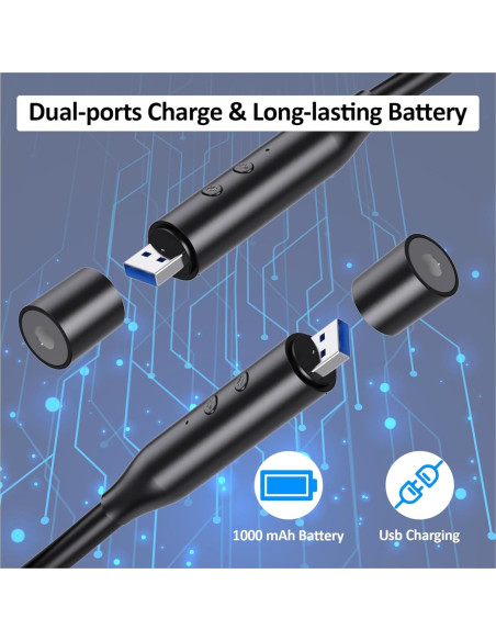 Luz de Cuello Recargable LED Sichuansheng - 3 Brillos, 3 Colores