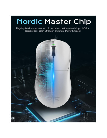 Ratón Gaming Inalámbrico VGN F1 Pro - 49g, 26K DPI, 6 Botones