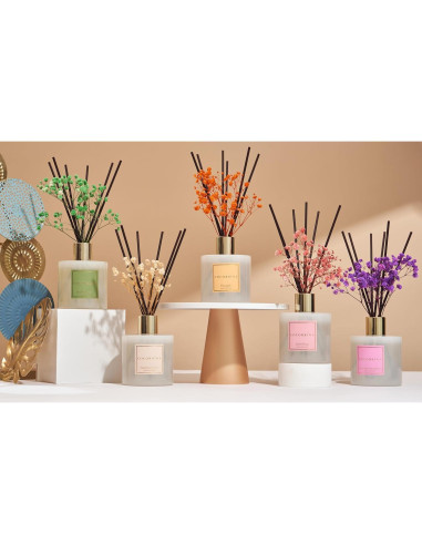 Difusor Aromático Cocorrína Bamboo Stream 198 ml con 8 Varillas