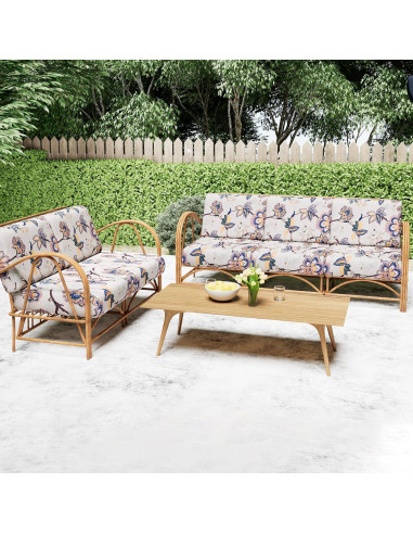 Fundas de Cojín Sofá Smiry Beige, Lavables y Antideslizantes