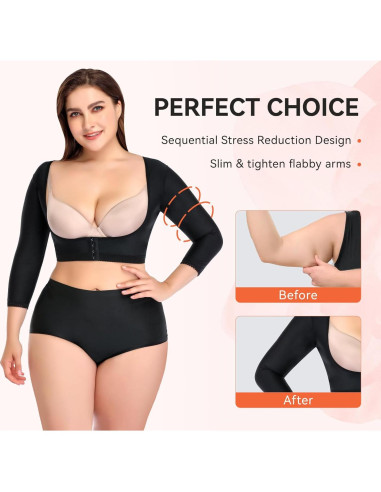 Faja de Brazo Plus Size Woahee para Mujer - Moldeadora 3/4
