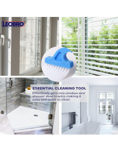 Cepillos de Limpieza de Ranuras LEOBRO - Paquete de 4 2