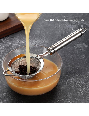 Colador de Malla Fina SUNWUKIN 8.5 cm Acero Inoxidable