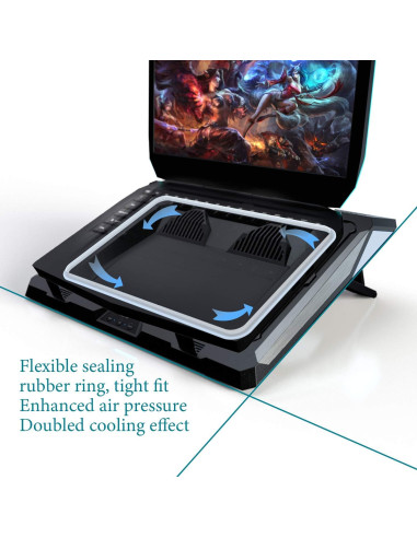 Almohadilla de Enfriamiento IETS GT300 para Laptop 14-17"